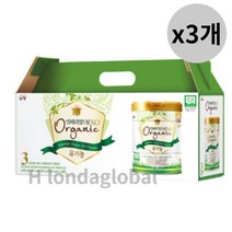 남양 임페리얼드림XO 오가닉 분유 3단계 800g 3개입x3