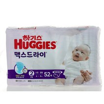 하기스 NEW 맥스드라이 밴드형 기저귀 남녀공용 소형 2단계(4~8kg), 소형 2단계, 98매