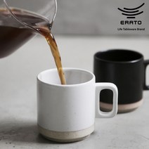 에라토 옳음 식기 머그컵 도자기 윤스테이 홈카페컵, 블랙