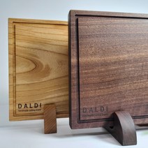 달디공방 나무 도마 통원목 수제 월넛 호두나무 느티나무 나무도마 국물 흐름 방지 김치도마, 도마받침목 선택함