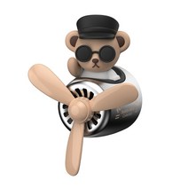 도리곰 차량용 불독 곰돌이 방향제, 곰-블랙
