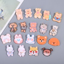 아크릴 브로치 캐릭터 곰돌이 배지 가방 액세서리 18종 세트