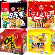 오뚜기 라면 실쏙팩 오진열스 1박스(오동통4+진매5+열라면5+스낵면5), 14세트