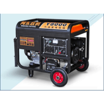 발전기동체 자가 이동식 비상 발전기 차박 산업용, 바퀴 4000W 수동 시동 가솔린 220V