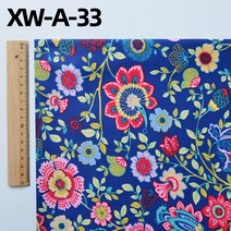 패브릭 소파 수제 침구 꽃 목가적인 꽃무늬 면 프린트 능직 16050, 33.XW-A-33 - 160x50cm