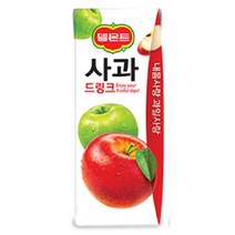 칠성 탕비실 손님대접 가족간식 델몬트 드링크 사과 주스 과즙음료 과일주스 생과일 190ML 48개, 9세트