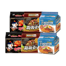 삼양봉지 불닭볶음10입+짜짜로니10입+팔도비빔면10입
