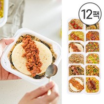 [포켓도시락] 점심대용식 12종 세트 (냉동), 1세트