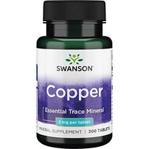 Swanson Copper Antioxidant Immune System Red Blood Cell Support Mineral Supplement (Copper chelate), 1, 1