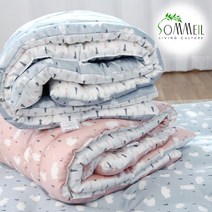 쏘메일 유아용 구스이불솜 + 모달 홑겹 이불커버 세트