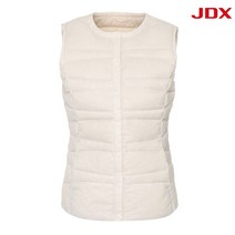 JDX 여성 배색포인트 경량 다운 베스트_pt