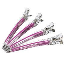 헤이져 헤라클립 실리콘 집게핀 헤어 미용실 미용핀셋 4개, 헤라_핑크 4개