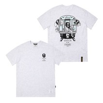 STIGMA 스티그마 22 VANDALISM STANDARD FIT T-SHIRTS WHITE MELANGE