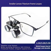 고급 루페 헤드 루뻬 확대경 조명 루빼 돋보기 휴대용, Normal vision 2.5X, 300-550mm