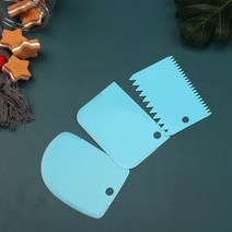 도자기굽기 물레 흙 재료 점토 도자기 플라스틱 스크레이퍼 도구 점토 조각 치아 모양 DIY 텍스처 3 개, 01 BLUE