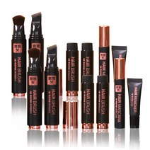 1분 뿌리커버 뿅뿅붓 골드 새치커버 헤어마스카라 헤어컬러, 자연갈색, 2세트(자연갈색)