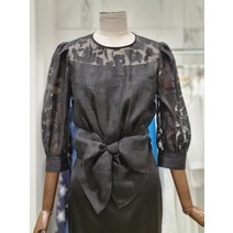 모조에스핀 리본장식 쉬폰블라우스 S232MSC031(1777076)