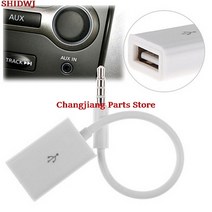 차량용블루투스카오디오 남성-여성 경제 AUX 오디오 플러그 잭 USB 2.0 컨버터 케이블 코드 자동차 MP3, 한개옵션0