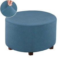 ARMCHAIR 수면의자 1인용안락의자 수입소파 발판 오토만 커버 세탁 가능 스판덱스 라운드 스툴 슬립 보, 04 N10_03 X-Large