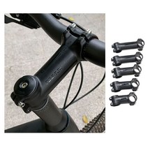 키밍 경량 자전거 핸들 스템 17도 110mm, 블랙, 1개