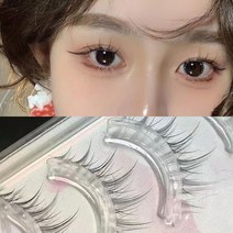 홀리지 5개세트 달눈 내츄럴 투명 라인 셀프 속눈썹, 블랙