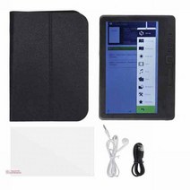 이 북 전자 책 킨들 리더 7in 컬러 ebook 리더 tft lcd 16:9 스크린 hd 00x480 380mhz 블랙 보호 케이스 epub pdf txt new용 휴대용, 4GB, 4 GB