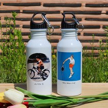 머그프리 포토텀블러제작 600ML 스포츠 자전거 손잡이 가벼운 스텐 보틀 물병 커플 텀블러 만들기, 600ml+선물용상자