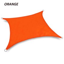 초경량 그늘막 300D파티오 뒷마당 잔디 정원 활동 햇빛 가리개 선 셰이드 항해 직사각형 UV 블록 캐노피, [01] 200cmx200cm, [03] 빨간