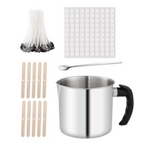 양초 만들기 키트 쏟아지는 냄비 심지 diy 컵, 다중, 다중, 스테인레스 스틸, 1개