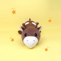 시둥마켓 +[시둥마켓]+_ 인형 역할놀이인형 손인형 인형극준비물 대형인형 인형극, 토이웍스 KC정품 리본 갈색기린 쿠션 모찌인형 8