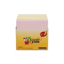 M포스지 7676Y 오피스팩 5+1 세트 점착식 메모지, 단일상품_$LPR