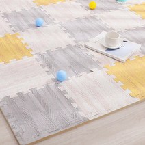 행복한 이웃 층간소음방지 퍼즐 매트 셀프시공 31cm x 31cm 16개, 옐로우  (31cm x 31cm 16개)