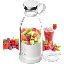 콩가는기계 두유기계 두유기 미니두유제조기전기 Juicer 기계 미니 휴대용 블렌더 믹서 스무디 컵 신선한, 01 white