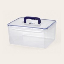 투명 김치통 자취생 플라스틱 밀폐용기 6L 보관 보관용이 반찬통 냉장고, 투명 김치통(6L)