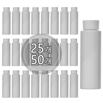 [50개묶음판매] 이중스킨캡 100ml 200ml 화장품 공병용기, 200ml 백색용기, 흰색캡, 50개