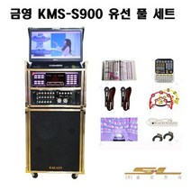 금영 S900 가정용 업소용 이동식 노래방 유선 마이크 세트, S900 유선 마이크 세트