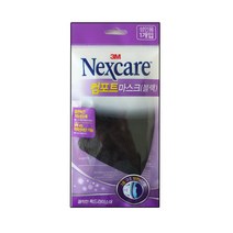 3M 넥스케어 컴포트 마스크 성인용 블랙, 1