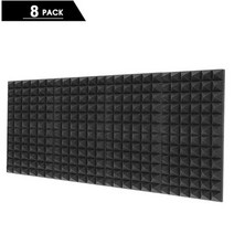 조립식 방음부스 타일 가정용 335 방음 패널 스튜디오 어쿠스틱 폼 트리트먼트 룸 벽, [01] 8pc Black, [01] 30x30x5cm, 01 8pc Black_01 30x30x5cm