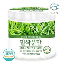 푸른들판 국내산 밀싹 분말 가루 100gx1통 밀새싹 밀어린잎 100%, 단품