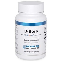 더글라스랩 D Sorb 비타민 D3 12 500 IU 30 캡슐 with VESISORB Technology Caplique Capsules, 30개입, 1통