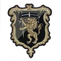 열접착식 와펜 라이언방패문양 508 자수 패치 다림질