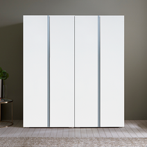 레베카1600하이그로시옷장셋트 LPM장롱 원룸옷장, 도어옷장+도어이불장, 화이트