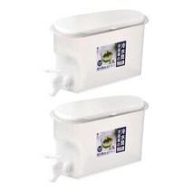 마개가있는 음료 디스펜서 수도꼭지가있는 3.5L 물 투수 가정용 주스 항아리 Drinkware 컨테이너 주방용, 2개, 25cmx11cmx18cm, PP
