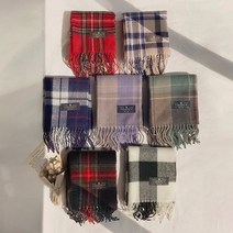1+1 무배 카페 소프트 체크 머플러 2 커플 롱 목도리 아크릴 숄 겨울 국내제작 디어안나
