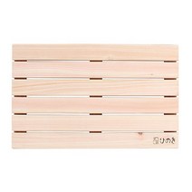 고급 히노끼 편백나무 원목 발판 민자 / 욕실 화장실 현관 발매트, 없음, 1개