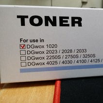 신도 DG WOX 1020 1020E 1020S 토너 비정품토너, 검정, 1개