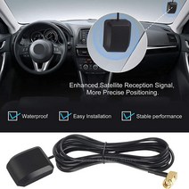 1pc 자동차 GPS 안테나 SMA 남성 플러그 케이블 마그네틱베이스 수신기 네비게이션 카메라 플레이어에 공중, 한개옵션0