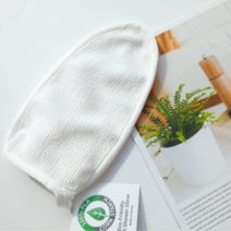 저자극 샤워글러브 100%천연 모공각화증 닭살피부 아토피 아기 유아 부드러운 극세사 목욕장갑 때밀이, 1개