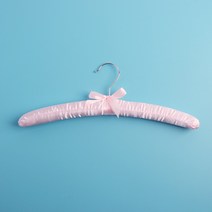 새틴 원단 옷걸이(핑크) 논슬립옷걸이
