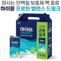 일동 후디스 하이뮨 프로틴 밸런스 드링크 대용량 산양유 혼합 전지 분유 류신 BCAA 고 칼슘 아연 마시는 단백질 보충제 음료 쉐이크 홈쇼핑 이상이 광고 추천 정품, 6팩, 150ml